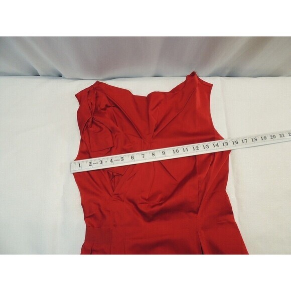 Nina Ricci 2013 RTW Runway Red Sleeveless Valentine Mini Dress Sz. FR38 US6-8 - Picture 10 of 13